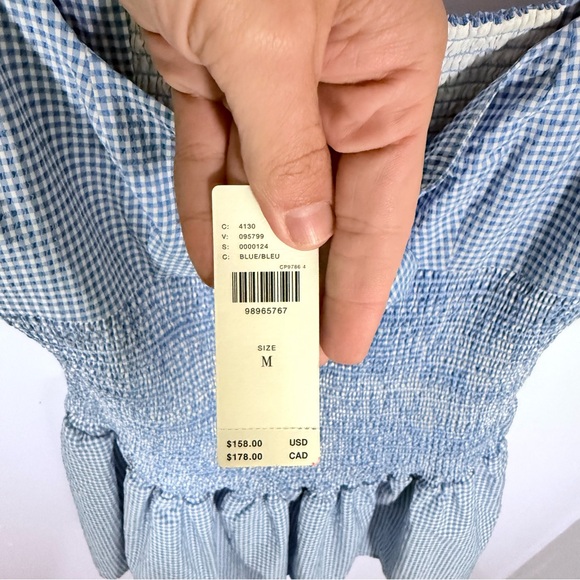 NWT Anthropologie Maeve Smocked Rosette Drop-Waist Mini Dress - Picture 8 of 9